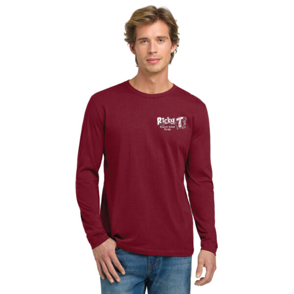 Long Sleeve Flag Shirt Maroon Front