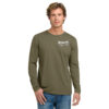 Long Sleeve Flag Shirt Olive Front