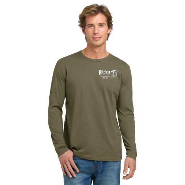 Long Sleeve Flag Shirt Olive Front