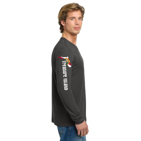 Long Sleeve Flag Shirt Gray Side