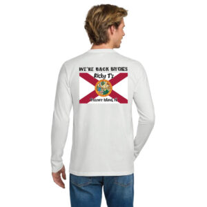 Florida Flag Long Sleeve Shirt White