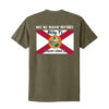 Florida Flag short sleeve shirt Military Green