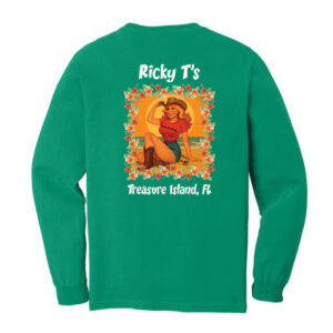 Long Sleeve Pin Up Girl 8 Isl Green B