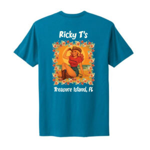 Short Sleeve Pin Up Girl 4 Turquoise B